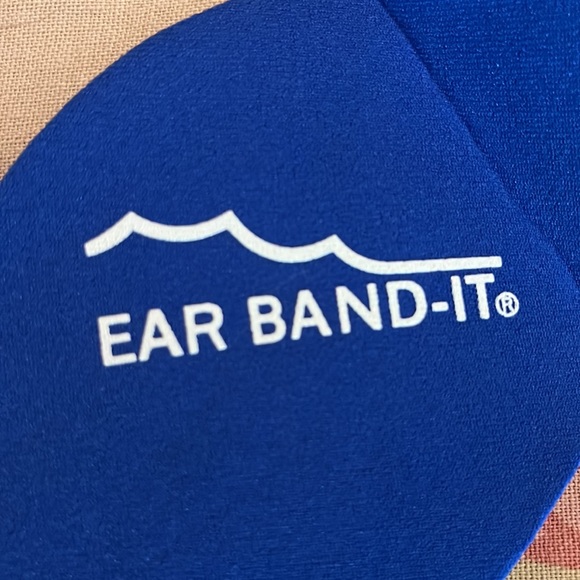 EAR BAND-IT sz Large Fits size 12-to-Adult Blue Band Velcro Closures STRETCH NEW - Picture 8 of 10